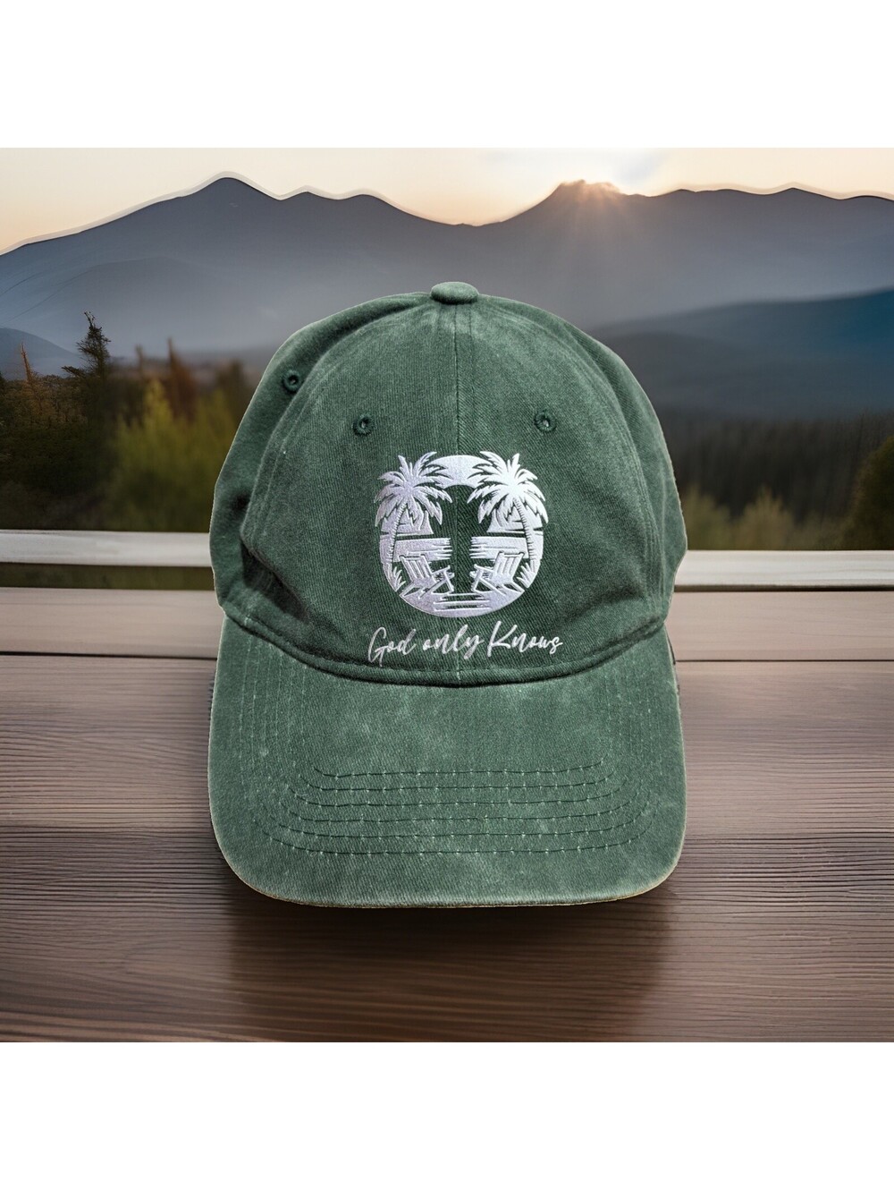 God Only Knows Jesus Is The Living King Religious Bible Faith Baseball Cap
